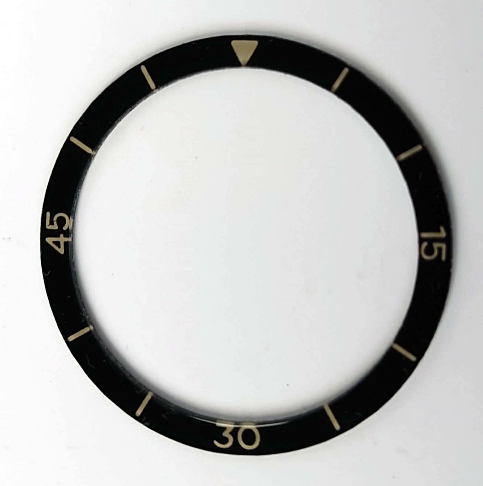 Insert plexi Blancpain Fifty Fathoms avec marquage sable 30 à l'endroit