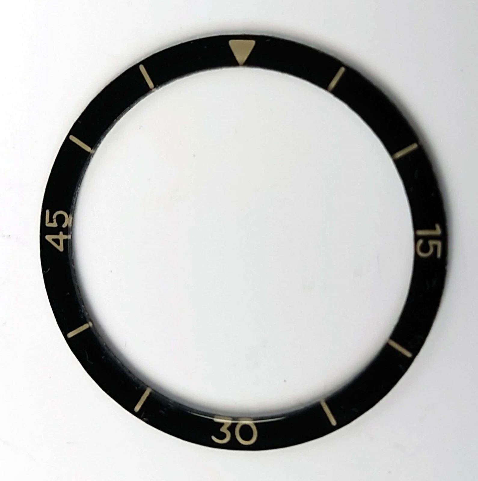 Blancpain — New bezel/plexi insert for Blancpain Fifty Fathoms "sand" "30" in place
