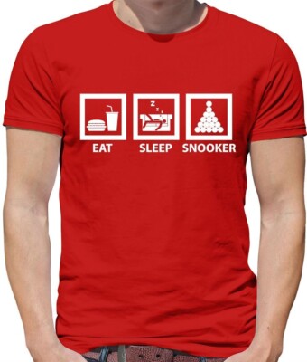 Eat Sleep Snooker - Herren - 147 Schmelztiegel Player Love Ronnie Queue