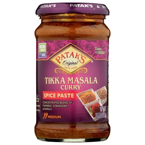 Concentrado Curry Pegar Tikka Masala 296ml (Funda De 6) Por Patak's