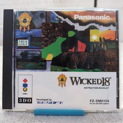 3DO Wicked 18 CASE ONLY 1993 T&E Soft