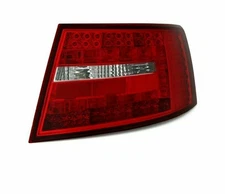 AUDI A6 4F SALOON 2004-2008 RED WHITE VT339 SET REAR LIGHTS TAIL LED 