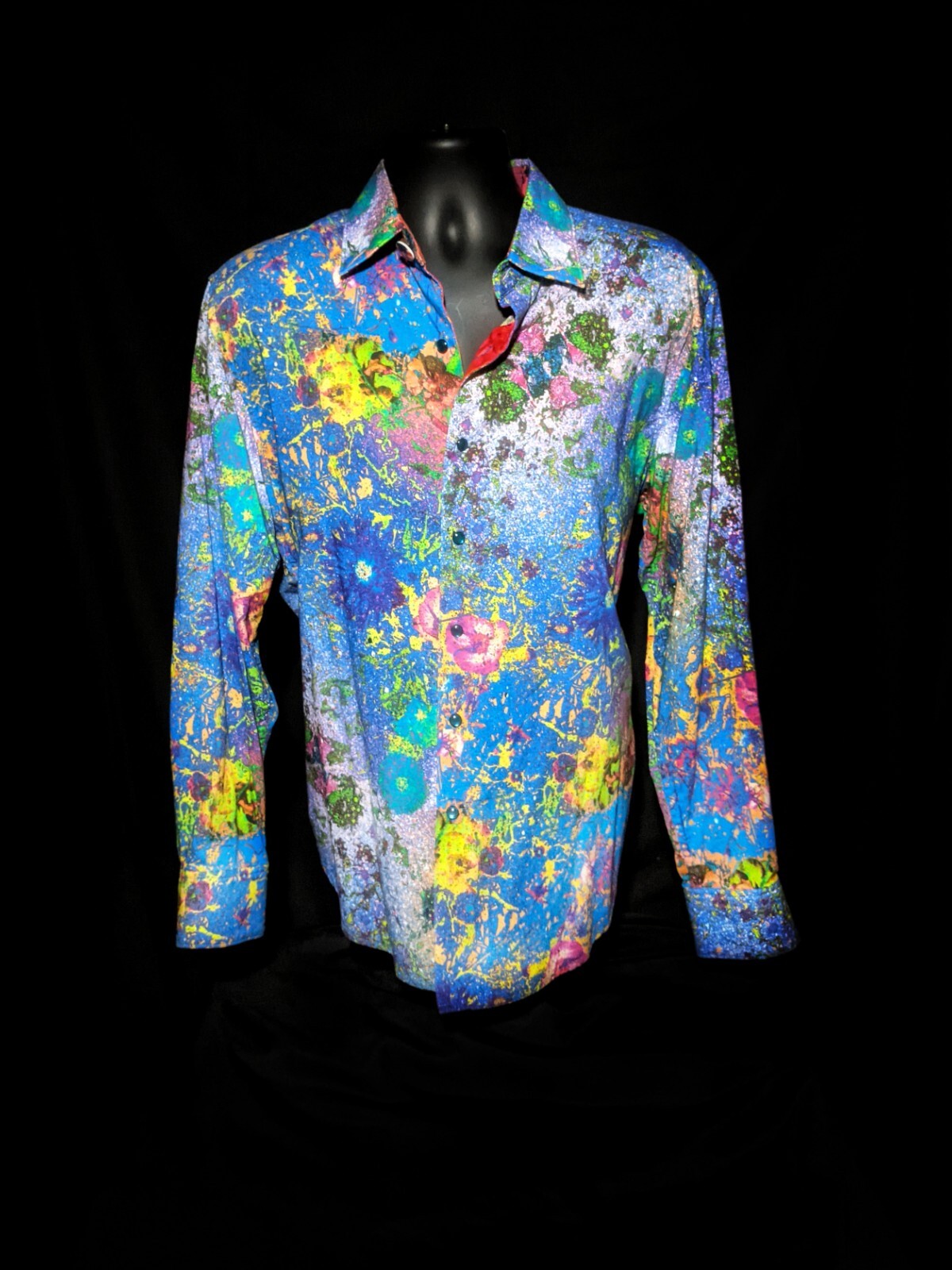 Robert Graham LTD  Admiralty Arch Long Sleeve Embroidered Shirt Medium image 3