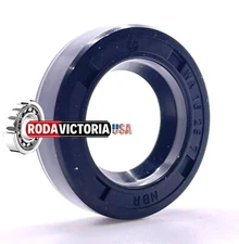 EAI Metric Oil Shaft Seal 16X28X7mm Dust Grease Seal TC Double Lip w/ Spring