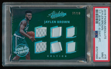 Jaylen Brown 2016-17 Panini Absolute Tools of the Trade Materials RC 10/10 PSA 9