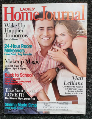 LADIES HOME JOURNAL MAGAZINE MATT & MELISSA LEBLANC SEPTEMBER 2004