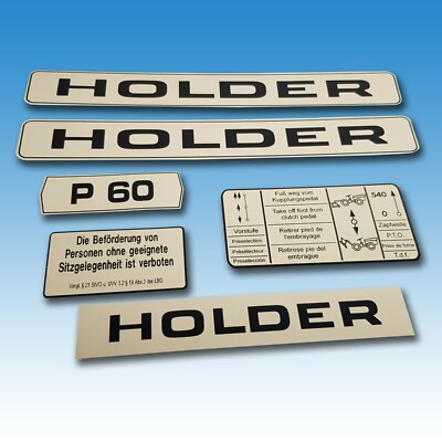 Aufkleber-Satz Holder P 60 Traktor Schlepper 60345897