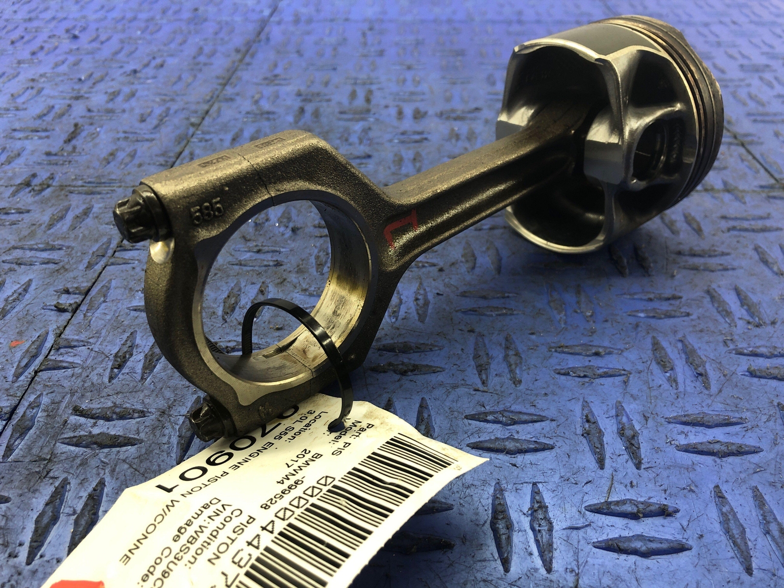 2015-2020 BMW M4 3.0L S55 ENGINE PISTON W/CONNECTING ROD 