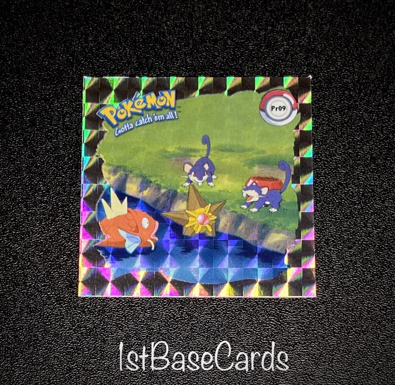Rattata Pr09 Prism Stickers 1999 Nintendo Artbox Pokemon Cards PACK FRESH!