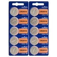 CR2016 MURATA LITHIUM COIN CELL BATTERY 10-PACK