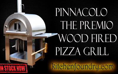Pinnacolo Premio Wood Fired Flavor Pizza Grill (2 at once)  With Accessories