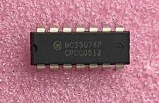 Motorola MC33074P quad op amp single supply Integrated Circuit