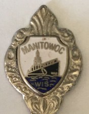 Vintage Souvenir Spoon US Collectible Manitowoc Wisconsin