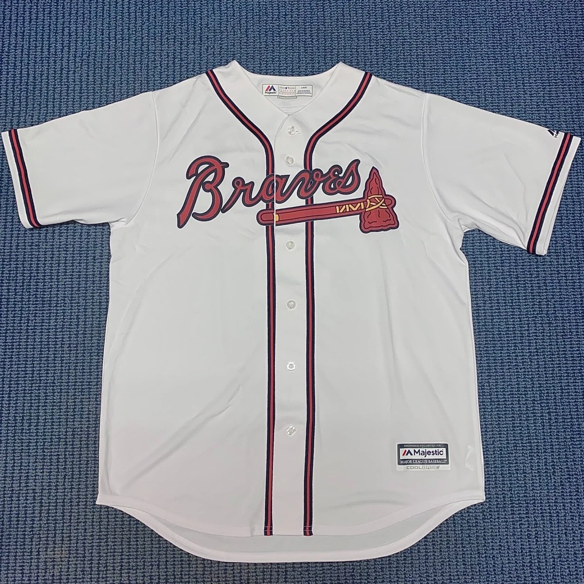 Men's Atlanta Braves Freddie Freeman Majestic Red Official Cool Base Player  Jersey