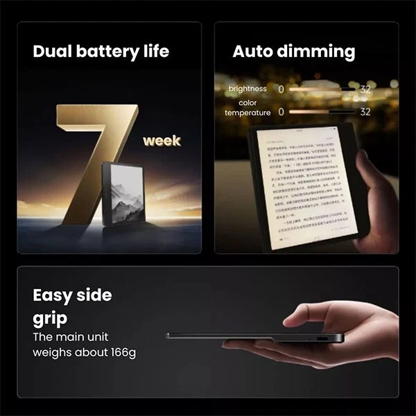 (New) 7" Xiaomi E-reader 2GB RAM + 64GB ROM E-Ink Dual Battery Android E-book - Image 3 of 4