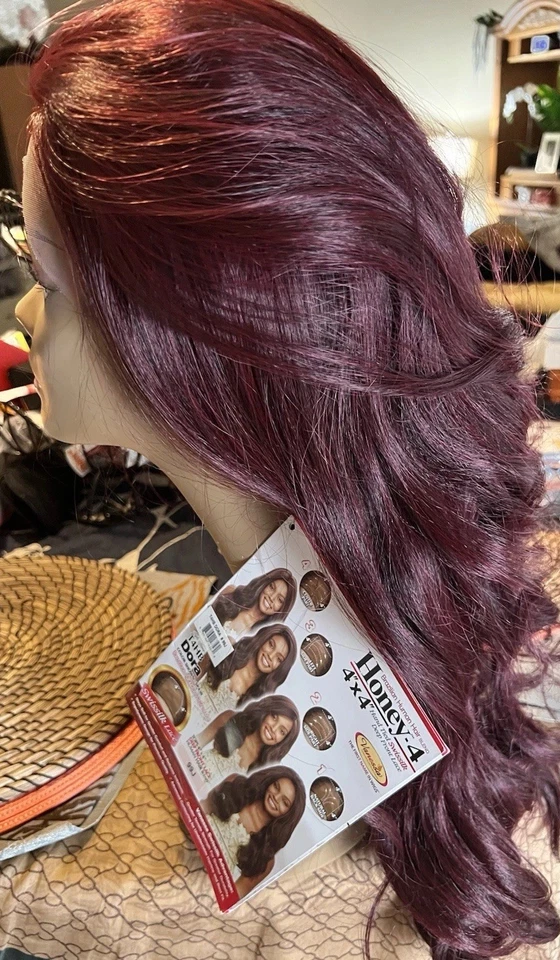 Vanessa -DORA brand new lace front Wig #99J Very Soft . Long Swiss lace ~No Odor - Image 2 of 4