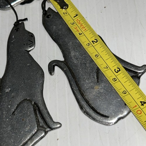 Sitting Cat Kitten Wind Chime Stainless Steel 1992 NCE China/u6b - Bild 6 von 6