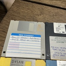 Lot Of 8 Floppy Disks 3.5" Mixed Brands 2HD 1.44MB, Fuji-Sony-Imation-Dysan