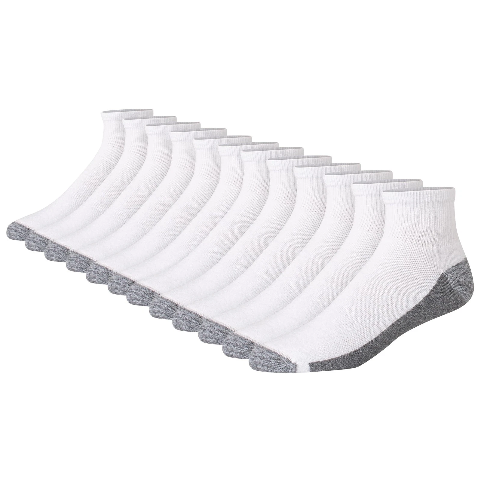 Hanes Men s Crew Socks Pack 8 Pairs Max Cushion Moisture wicking Ankle Socks for