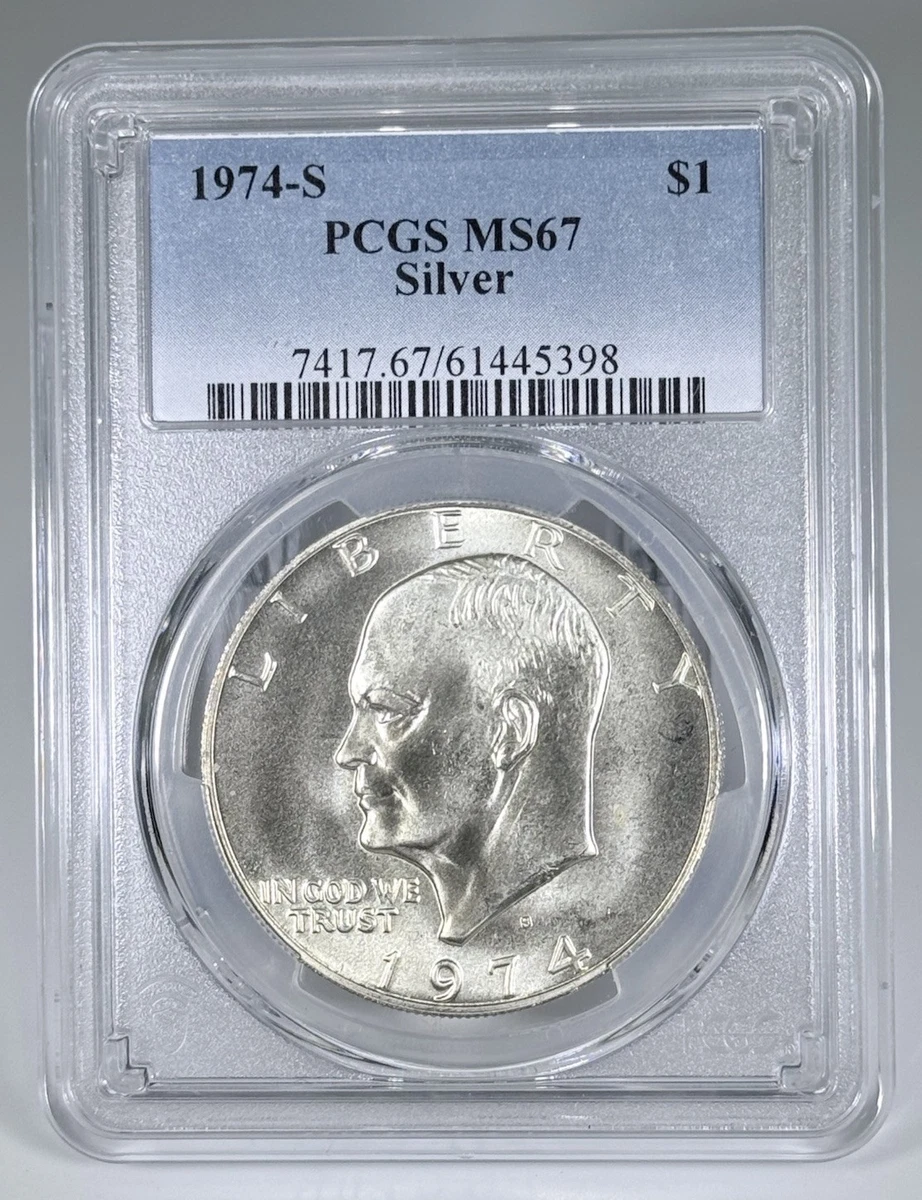 MS 67 Graded 1974 Eisenhower Dollars (1971-1978) for sale | eBay