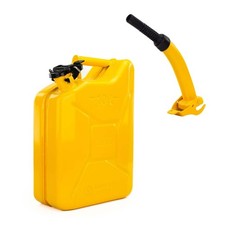 JCB Jerry Can for Diesel Petrol Fuel 10L Heavy-Duty 0.8mm Steel And Spout