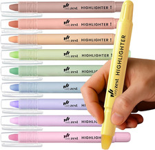 10 Pack Bible Safe Highlighters Pastel Color Wax Highlighters No Bleed Scripture