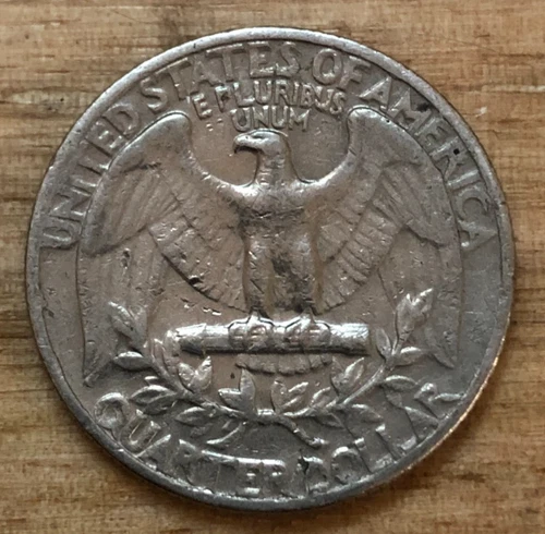 1965 USA Eagle Quarter Dollar No Mintmark YFP3/8