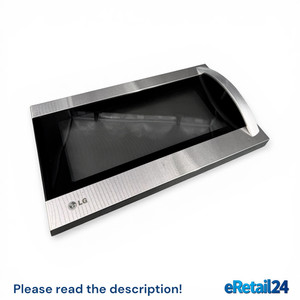 OEM LG Microwave Complete Door Assembly Stainless Steel ADC73908103 MEB41909001