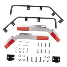 Semi Truck Mud Flap Hangers Deluxe Kit - Angledown 28" Reflective Strip Kit