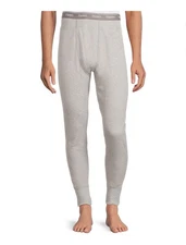 HANES Men’s Size 2XL Thermal Pants Bottoms Tagless Comfort Elastic • Grey