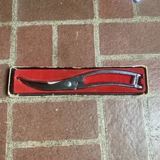 Dreizack Rostfrei  Locking Poultry Shears Germany 10" Prep Scissors - Vintage -