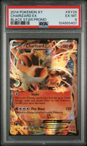 2014 POKEMON XY BLACK STAR PROMO #XY29 CHARIZARD EX PSA 6
