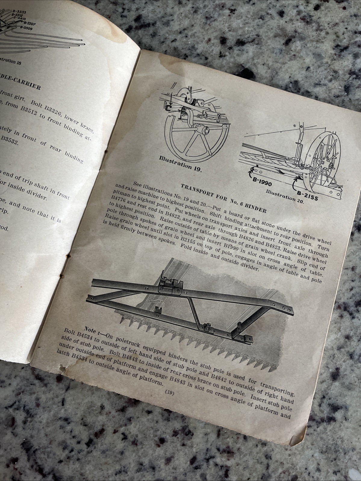 Antique IH McCormick-Deering Horse Drawn No6 & 6A Corn Binders Owners Guide Book
