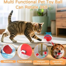 Automatic Rolling Ball Smart Pet Toy Electric Self-Moving Cat Dog Kitten GameUK.