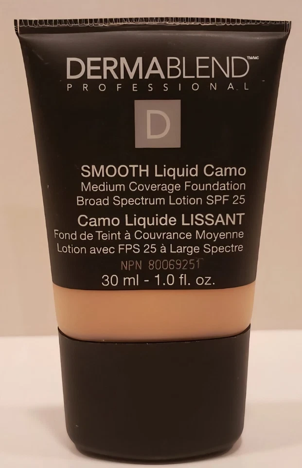 Dermablend Smooth Liquid Camo Medium Coverage Foundation w/SPF25  Linen 0C 1 oz - Image 2 of 4