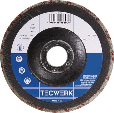 Vlies-Kompaktscheibe BUF014 D.125mm Bohr.22,23mm m.Fiberglasrücken anth.TW
