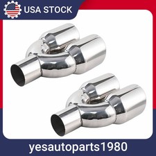 Dual 2.5 To 3.5 Quad Exhaust Tip Stainless For Chevy Camaro Ss Zl1 2010-2023