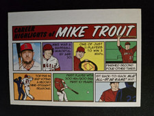 2022 Topps Heritage Baseball 1973 COMICS 73TC-1 Mike Trout, Los Angeles Angels
