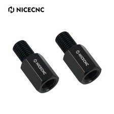 NICECNC M10x1.25 Anodized Mirror Extension Riser For Kawasaki KLR 650 2008-2024
