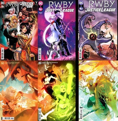 RWBY/Justice League (Issues #1 to #6 inc Variants, 2021)