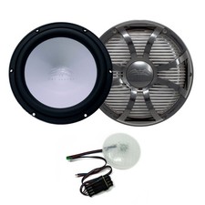 Wet Sounds REVO 10 10" Black Woofer 4-Ohm  10" Subwoofer Grill with RGB LED