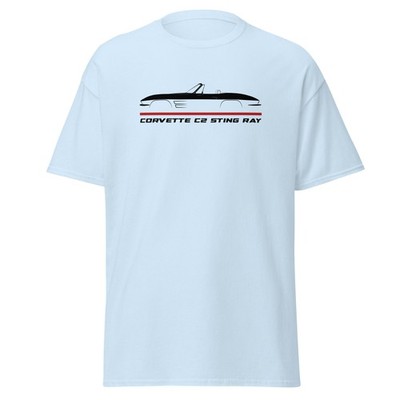 For Corvette C2 Sting Ray Convertible 1963-1964 Fans T-Shirt Racing Unisex Tee