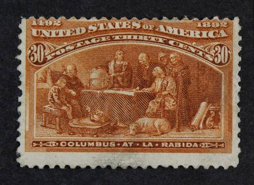 CKStamps: US Stamps Collection Scott#239 30c Columbian Mint Part Gum Thin