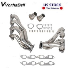For Chevy Big Block V8 396 402 427 454 502 Stainless Exhaust Headers Kit Shorty