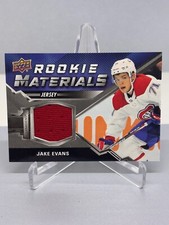 20-21 Jake Evans #RM-JE Montreal Canadiens UD Rookie Materials