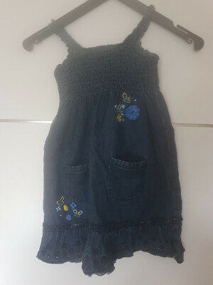 The Childrens Place Kinderkleid ohne Ärmel ärmellos blau Gr. 104 4T Mädchenkleid
