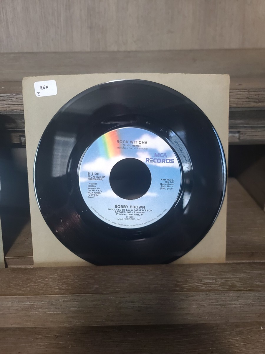 Bobby Brown 45RPM “Rock Wit'cha” 1989 80s R&B New Jack Swing
