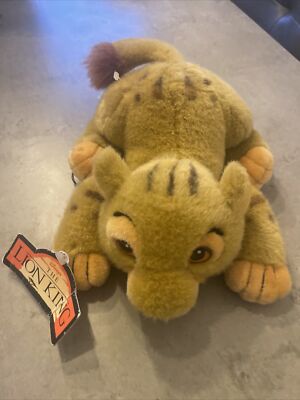 Der König der Löwen Disney Pouncing Simba 8 Zoll Plüschtier Stofftier Vintage 1994