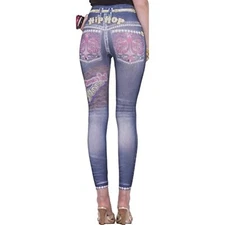 Forum Novelties Women's Novelty Hip-Hop Jean Leggings, X-Small/Small