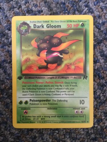 Pokémon Dark Gloom Team Rocket 1st Edition card - Picture 1 of 1
